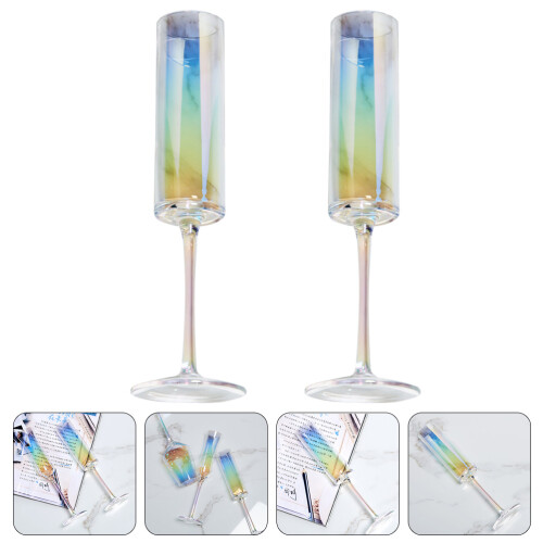 2pcs Party Cups Wine Goblets Wedding Glass Goblets Accessory 1