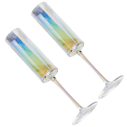 2pcs Party Cups Wine Goblets Wedding Glass Goblets Accessory 2
