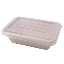 10pcs Biodegradable Lunch Box 700ml with PP Lid