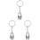3pcs Urn Key Chain Pendant Mini Container Pet Urn Ornament 2