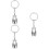 3pcs Urn Key Chain Pendant Mini Container Pet Urn Ornament 7