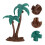 20Pièces Mini En Décorations Cake Top Tropical 11