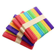 2pcs 4 Bag DIY Wooden Puzzle Sticks Craft Kit 50pcs 114x10x2mm