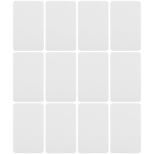 100pcs DIY Blank Solid Color Double-Side Cards Poker Style