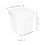 1L Plastic Bucket with Handle and Lid Portable Water Container 3