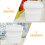 1L Plastic Bucket with Handle and Lid Portable Water Container 8