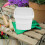 1L Plastic Bucket with Handle and Lid Portable Water Container 11