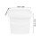 1L Plastic Bucket with Handle and Lid Portable Water Container 2