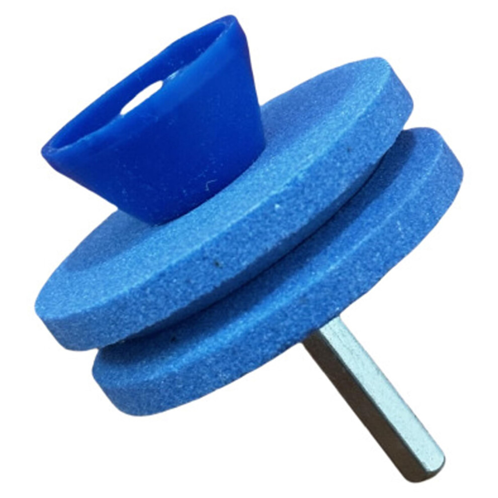 Lawnmower Blade Sharpener 2 Inch Double Layer Corundum Grindstone For Easy Use And Durability 6038364088543
