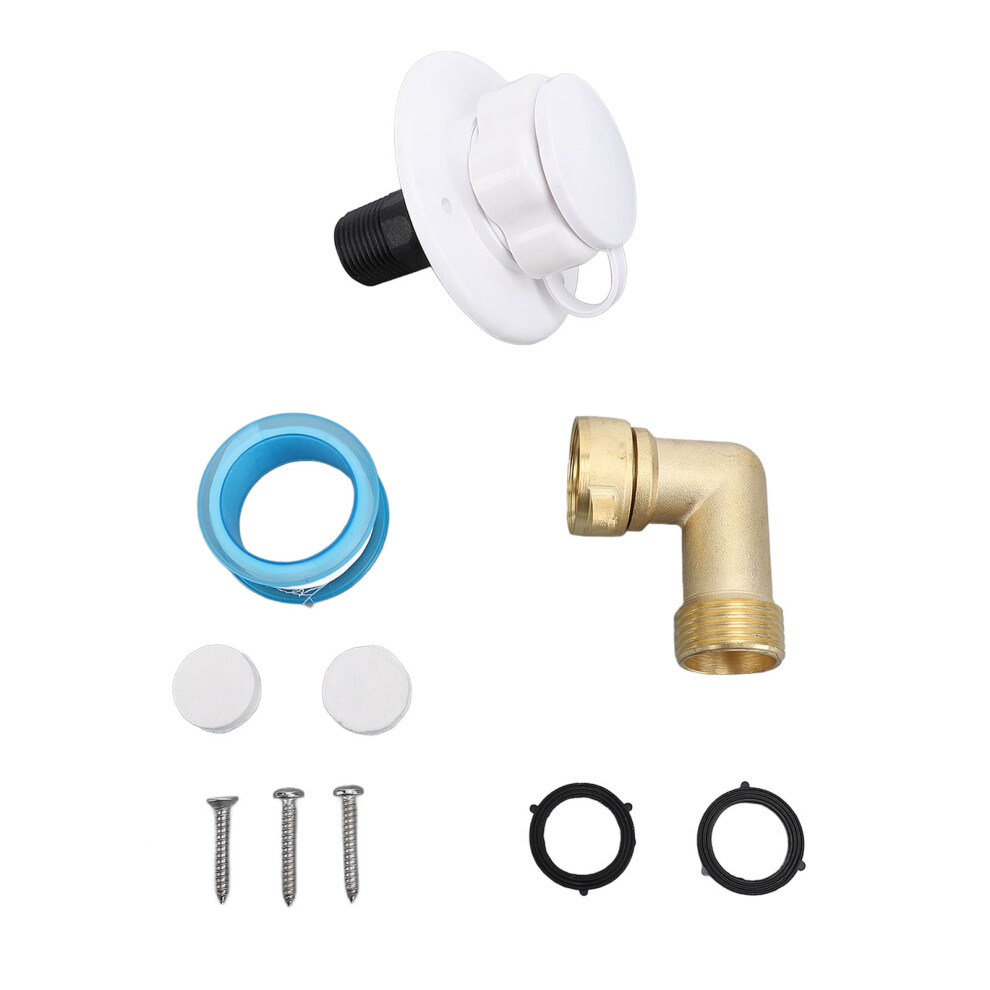10Pcs Rv Water Fill Inlet Kit Brass With Hose 8320539839264