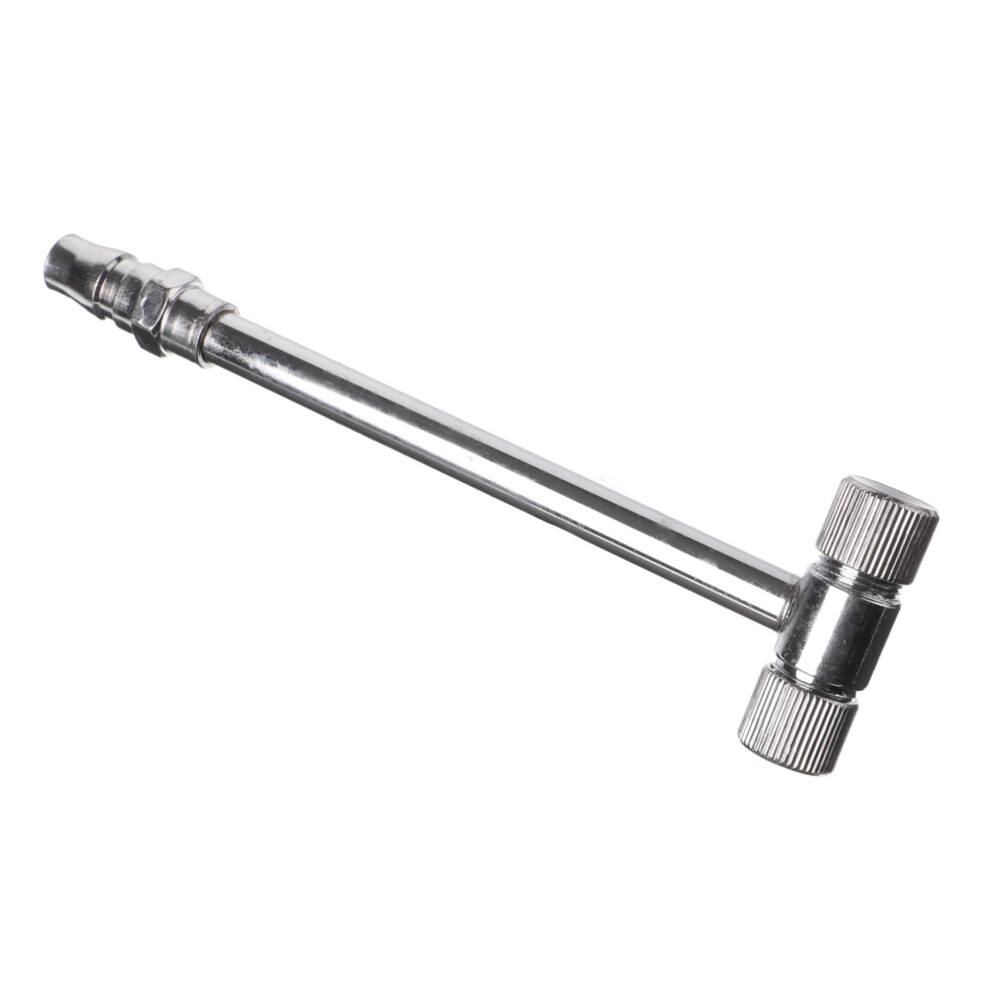 Inflation Lever Valve Tire Stem Extender 4 Inch Steel Tire Inflator Extension Tool For Car And Bicycle Tires Silver 6447073416729