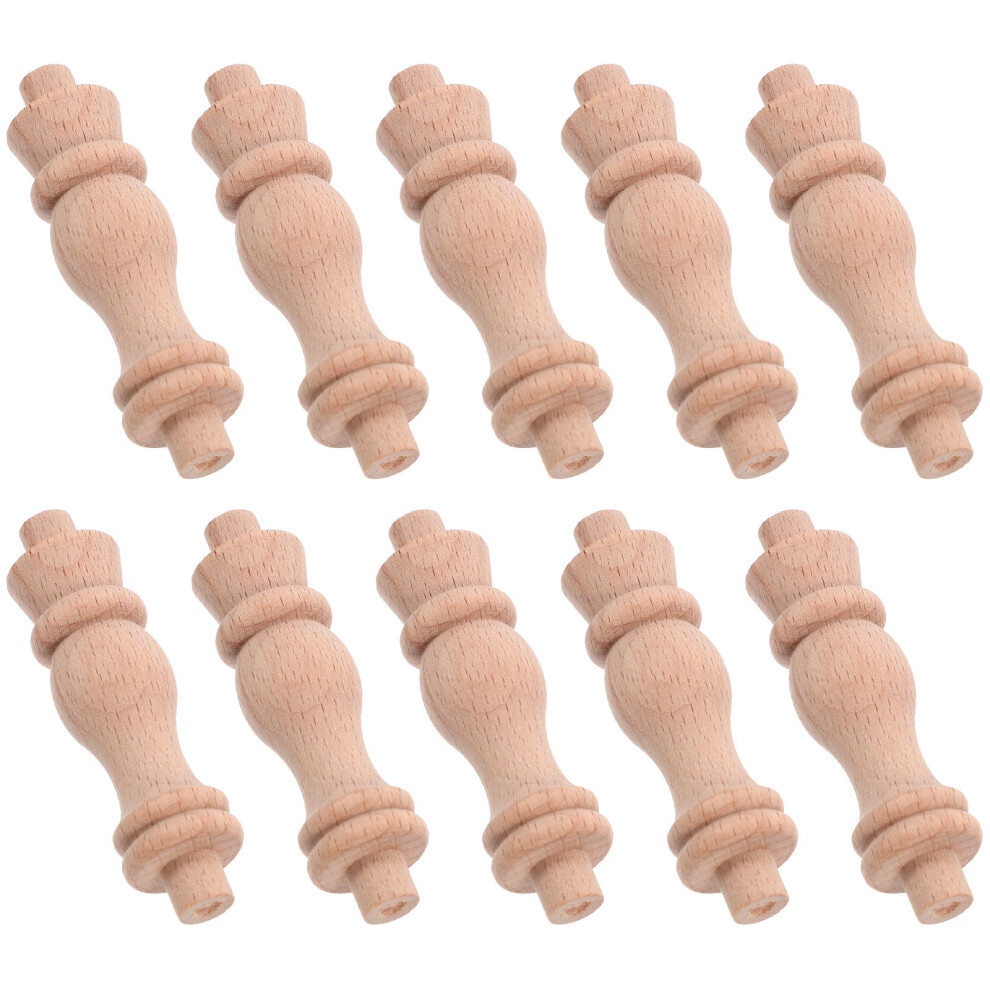 50Pcs 62Mm Unfinished Wood Baluster Spindle For Staircase Decor 3174223497699