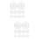 20pcs Openable Clear Christmas Ball Ornament Refillable Hanging Decor 9