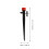 50pcs 13cm Adjustable Drip Irrigation Sprinkler Nozzle 10