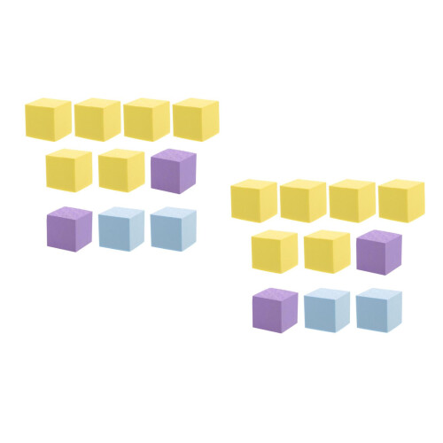 20pcs Colorful Cube Blocks 5cm Solid Geometry Learning Tool 1