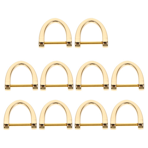 50pcs D-Shaped Suitcase Rings Bag Replacement Accessories
