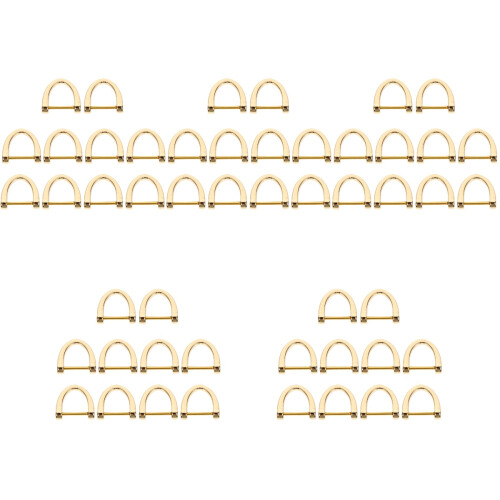 50pcs D-Shaped Suitcase Rings Bag Replacement Accessories 2