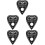 5pcs Heart Shape Wood Pendulum Board Divination Message Board 8