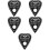 5pcs Heart Shape Wood Pendulum Board Divination Message Board 9