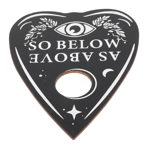 5pcs Heart Shape Wood Pendulum Board Divination Message Board 1