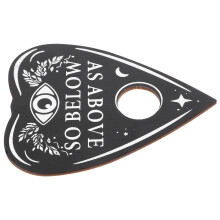 5pcs Heart Shape Wood Pendulum Board Divination Message Board