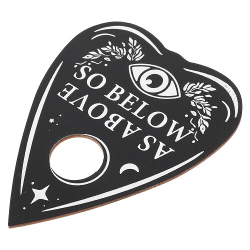 5pcs Heart Shape Wood Pendulum Board Divination Message Board 2