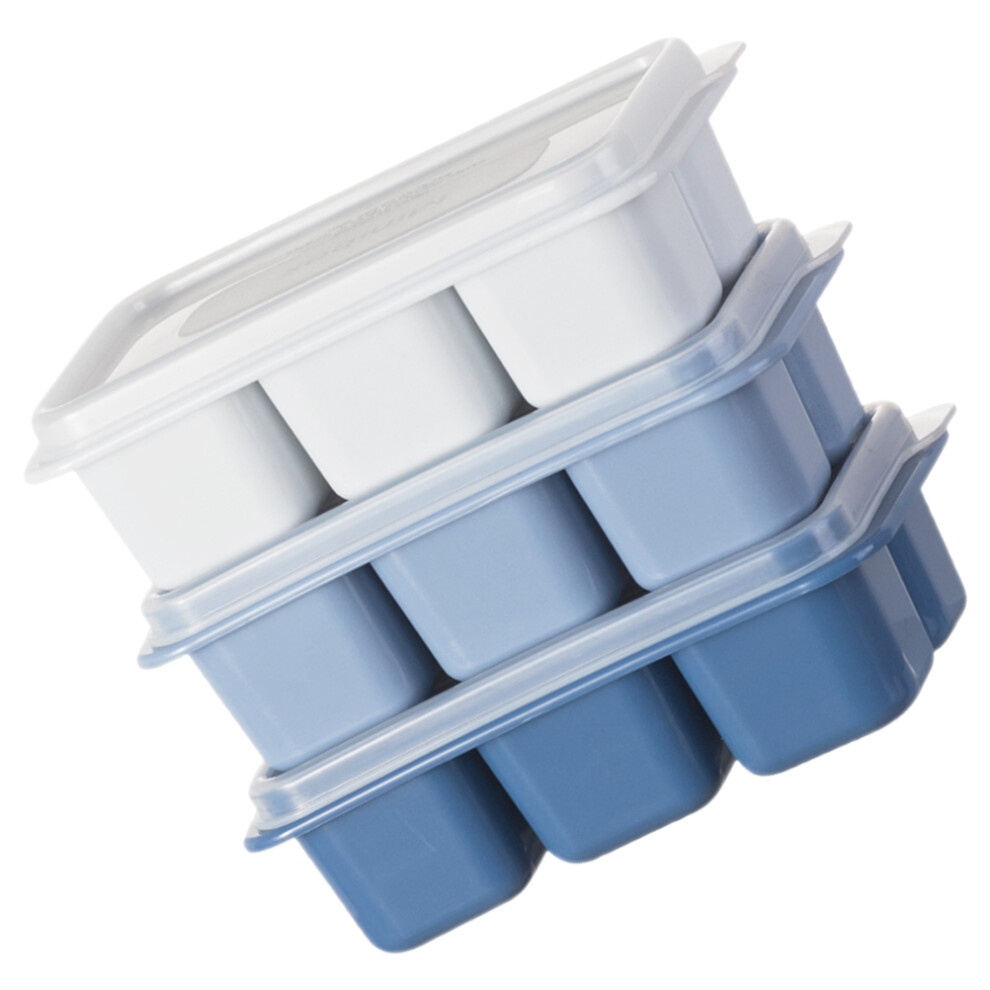 Villcase 3Pcs Ice Cube Tray With Lid Reusable Moulds For Whisky Cocktails