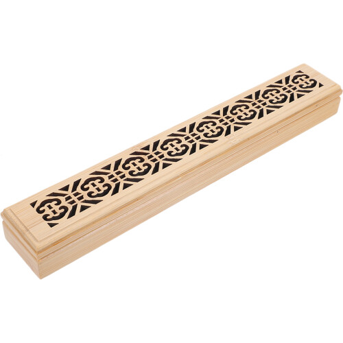 Bamboo Incense Holder Stick Box Burner