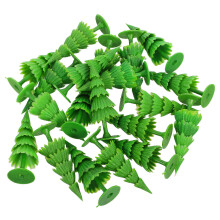 80pcs Mini Christmas Trees for Crafts Cake Topper Winter Decor