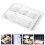 Divided Plate Multi-Grid Fruit Breakfast Plate White 8