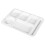 Divided Plate Multi-Grid Fruit Breakfast Plate White 1