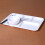 Divided Plate Multi-Grid Fruit Breakfast Plate White 3