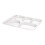 Divided Plate Multi-Grid Fruit Breakfast Plate White 9