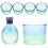 1set Japanese Sake Bottle Cups Glass Set 7