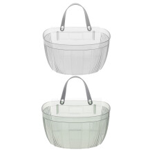 2pcs Wall Mounted Basket Organizer for Kitchen Pantry Storage