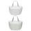 2pcs Wall Mounted Basket Organizer for Kitchen Pantry Storage 1