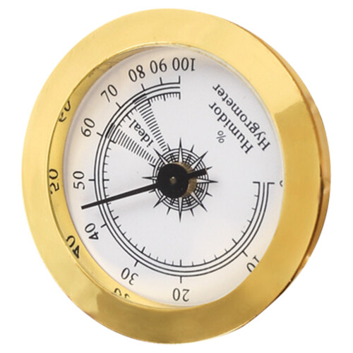 2pcs Round Mechanical Cigar Hygrometer for Humidor Box 2