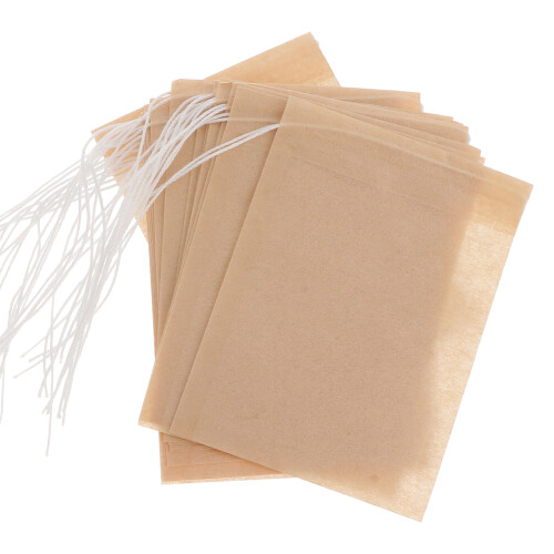 100pcs 5x7cm Drawstring Tea Bag Filter Paper Pouches