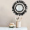 Black Handmade Tapestry Mirror with Wood Beads Decor 4