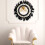 Black Handmade Tapestry Mirror with Wood Beads Decor 9