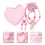 1Set Plastic Ketting Set Roze Sieraden Voor Kinderen 3