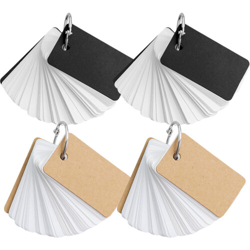 20pcs Blank Words Flashcards Memo Cards for Students