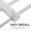 3pcs Adjustable Closet Storage Bracket Wardrobe Rack 10