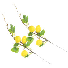 8 Pcs Household Fake Lemon Branch Wear-Resistant Faux Plant