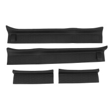 Door Sill Guards Black Rubber Front Rear 4 Doors