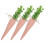 12pcs Easter Carrot Ornaments Fabric Hanging Decor for Spring Party 2