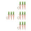 12pcs Easter Carrot Ornaments Fabric Hanging Decor for Spring Party 9