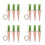 12pcs Easter Carrot Ornaments Fabric Hanging Decor for Spring Party 8