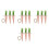 12pcs Easter Carrot Ornaments Fabric Hanging Decor for Spring Party 10