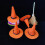 Mini Witch Hats And Mini Broom Small Witch Hat Halloween-Orange 6